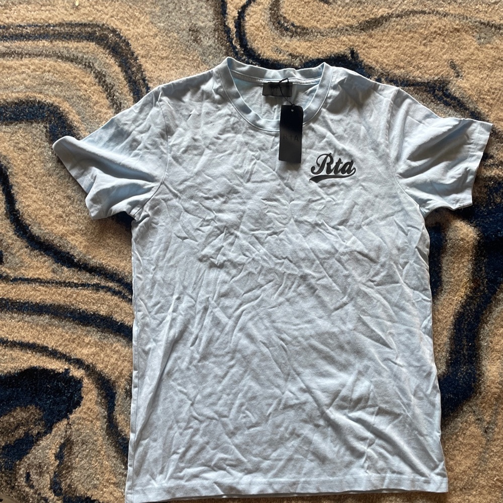 RtA Blue Short Sleeve Tee Casual Style